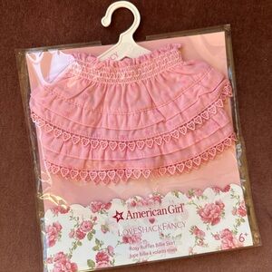 American Girl LoveShackFancy Pink Ruffled Skirt